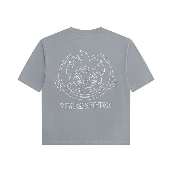 Футболка 8-bit outline серая - фото 2