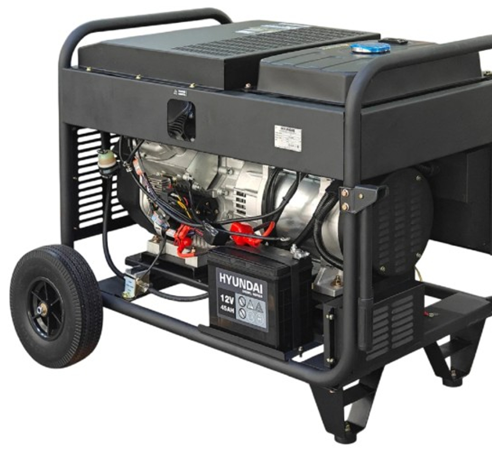 Электростанция дизельная с воздушным охлаждением HYUNDAI DHY 20000LE-3 открытая