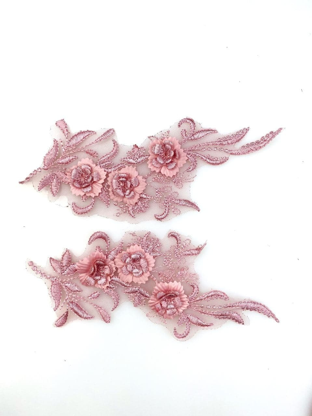 Патч грязно-розовый 22*9 см