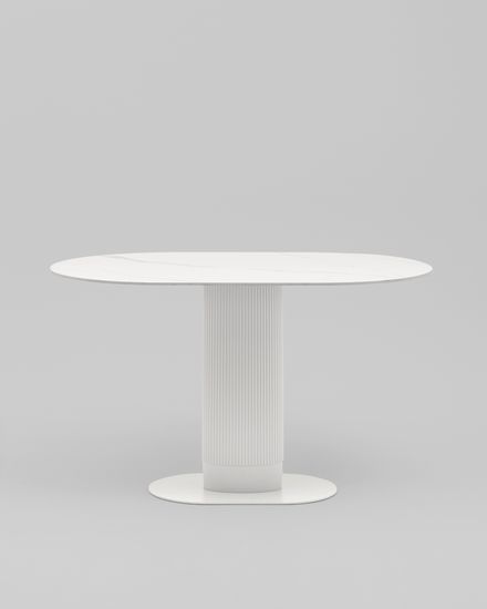 Стол обеденный Snow 130х80 см белый керамика