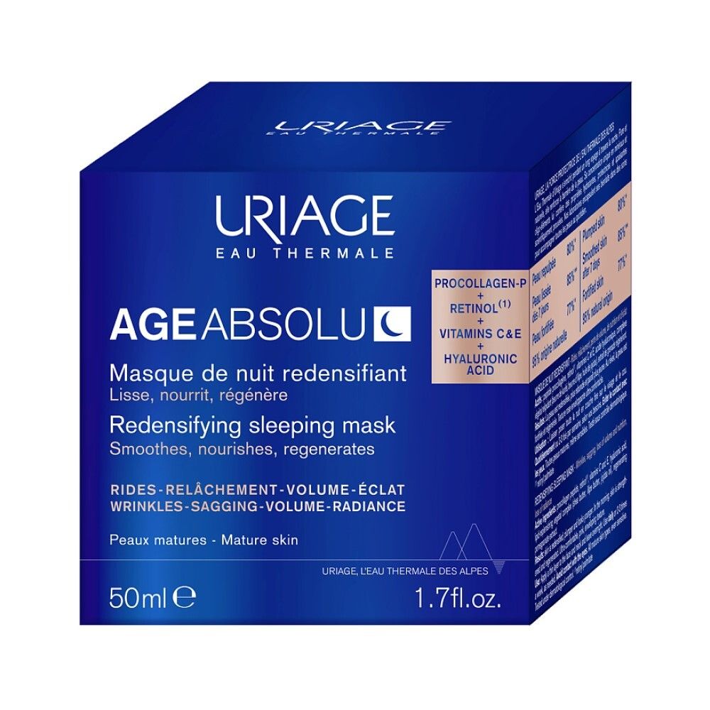 Uriage Age Absolu Redensifying Sleeping Mask Ночная восстанавливающая маска, 50 мл