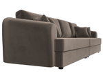 Диван прямой Милтон, Коричневый, Велюр, 100655