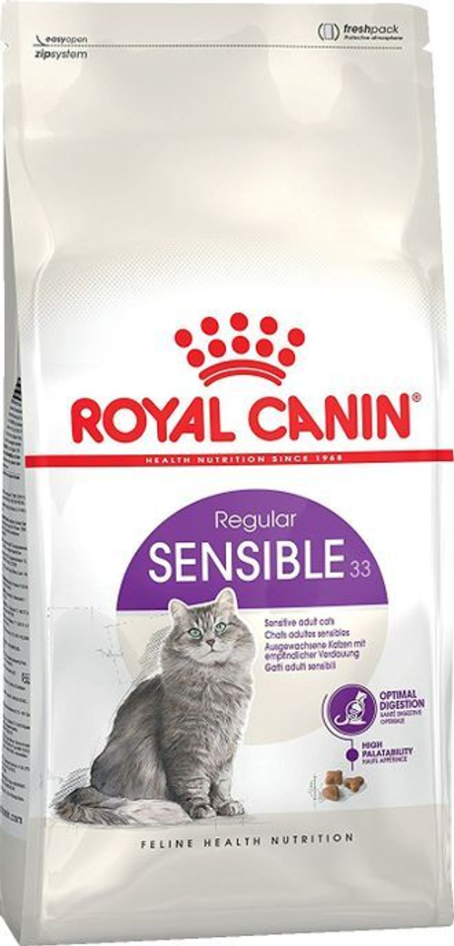 Royal Canin Sensible Сухой корм для кошек с чувствительным пищеварением, 400 гр