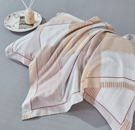 Комплект с летним одеялом Asabella 2224 печатный сатин