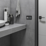 Сенсорный выключатель двухклавишный с подсветкой 1000 Вт (черный)