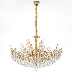 Citilux RITZ CL310122 Люстра хрустальная подвесная Золото