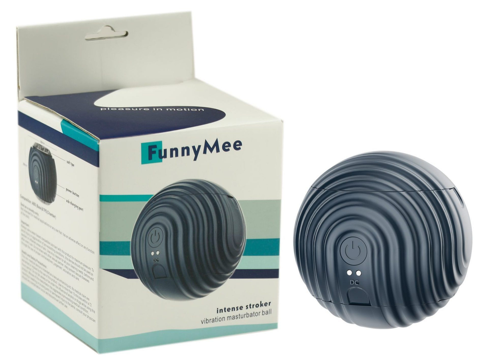 Сквозной мастурбатор с вибрацией (Цвет: темно-синий)