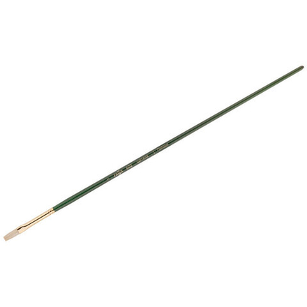 Кисть художественная щетина Гамма "Пейзаж", плоская №1, длинная ручка