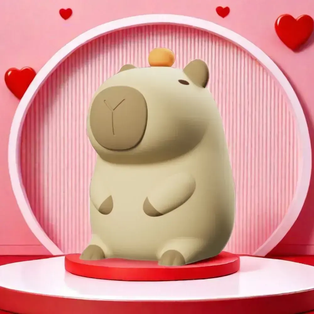 Ночник капибара перезаряжаемый силиконовый ночник для детей