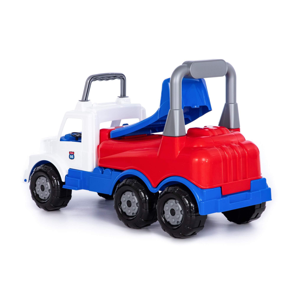 90348/Каталка-автомобиль "Буран" -1 (бело-синяя)