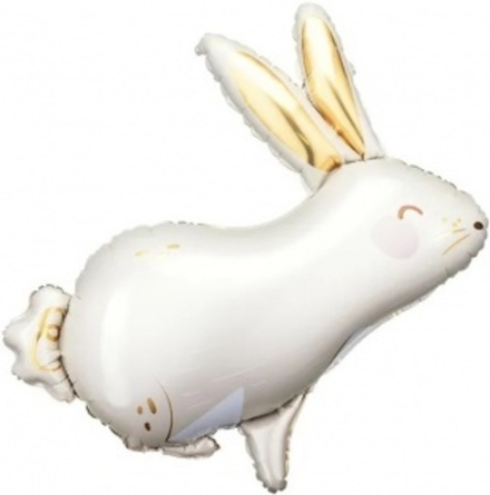 Шар (33''/84 см) Фигура, Большой Зайка, Золотые ушки, 1 шт., 23992