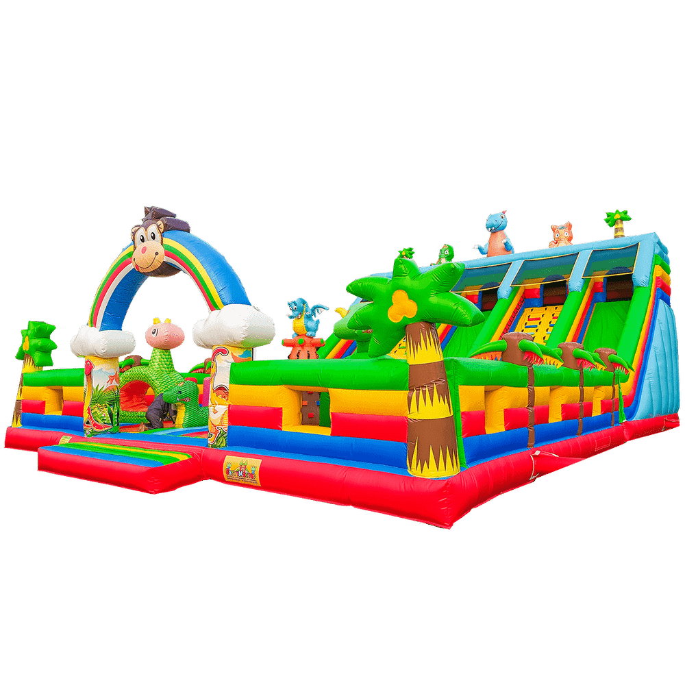 Коммерческий надувной батут «Дракончики», 16x11x8.5