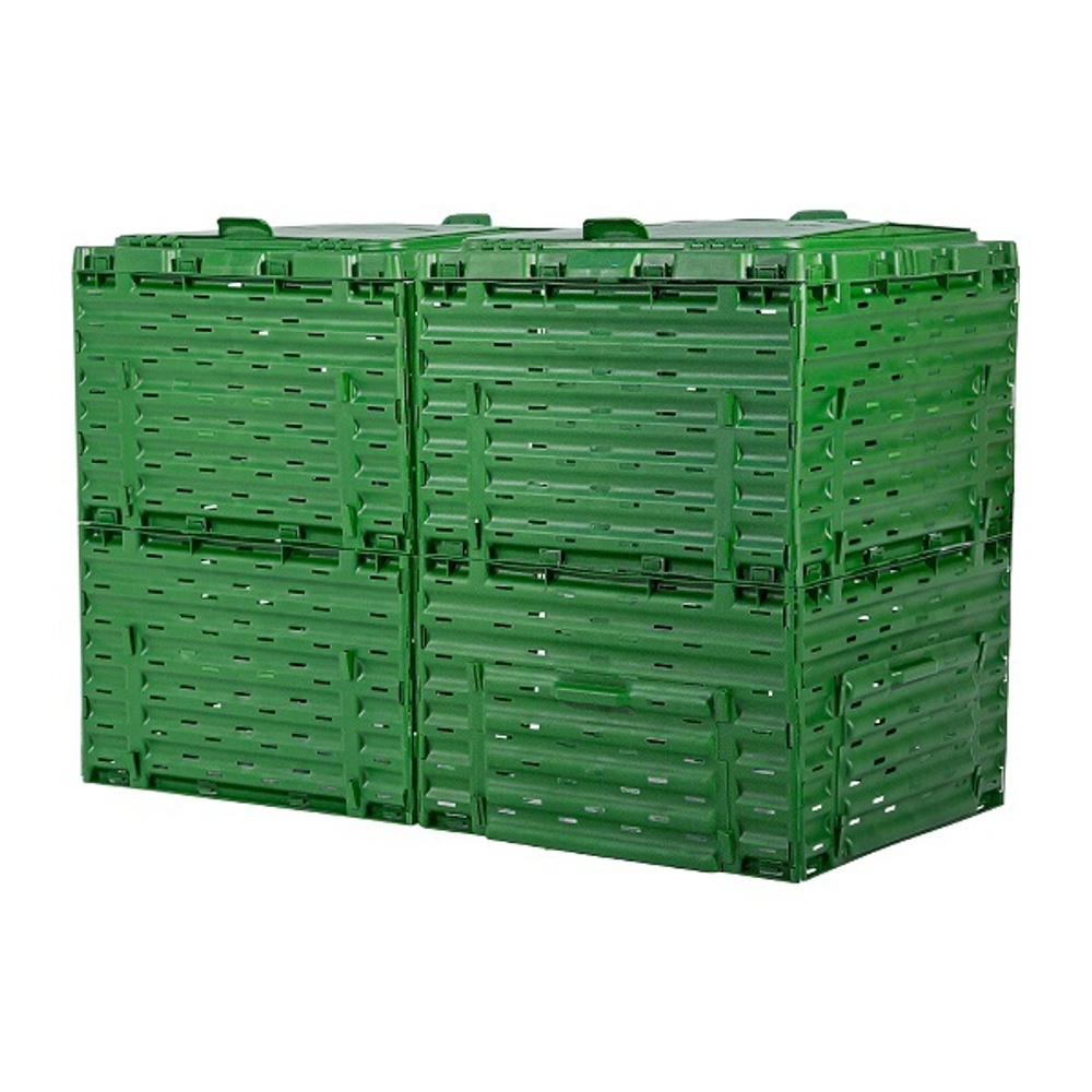 Компостер  Piteco с крышкой 600л зелёный