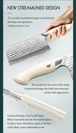 Кухонный нож Hezhen B38H Bone Chopper нож 7 дюймов клинок 67 Layers Damascus рукоять дерево G10, длина лезвия 18,3 см