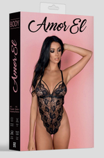 Боди с перекрестными бретельками на спине (Размер: S-M) (Цвет: черный)