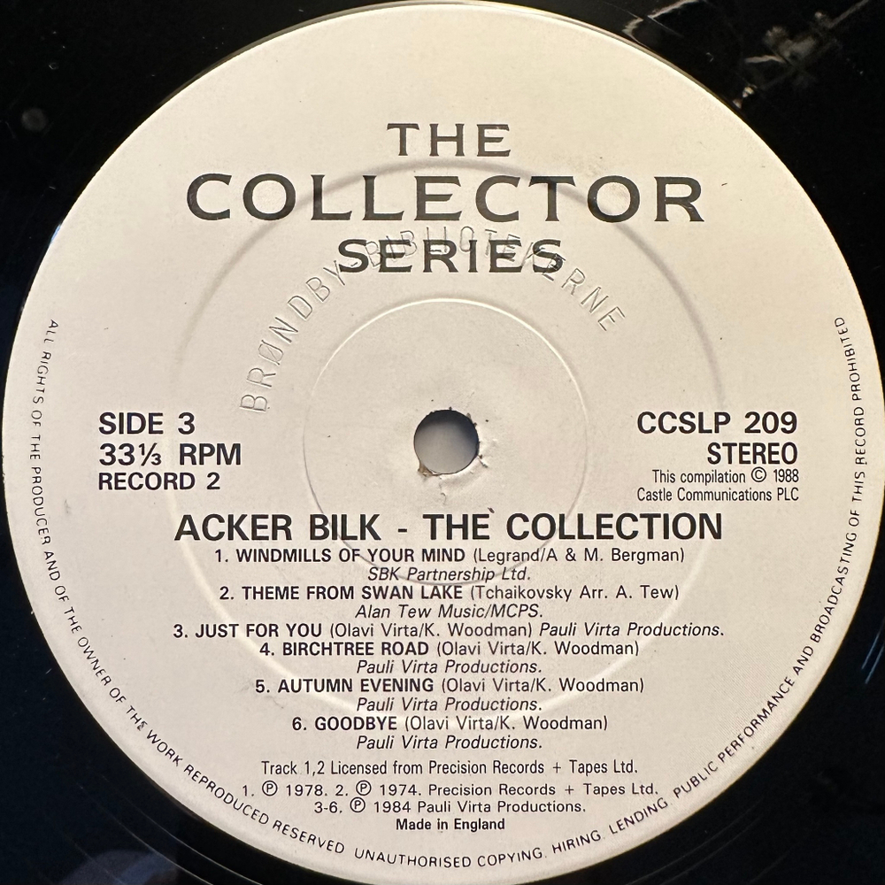 Acker Bilk - The Collection 2LP (Англия 1988г.)
