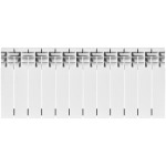 Радиатор биметаллический ROMMER Profi Bm 350 - 12 секций (подключение боковое, цвет белый)