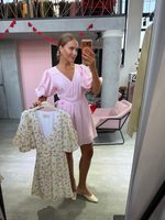 Платье Зефир розовый с ромашкой