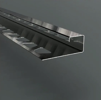 Наружный профиль для керамической плитки ZKF, нержавеющая сталь полированная