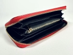 Женский красный кошелек на молнии