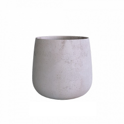 Кашпо Concretika Cone D24 H26 Concrete White
