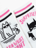 CONTE Хлопковые носки HAPPY c рисунками "cat & surprise"