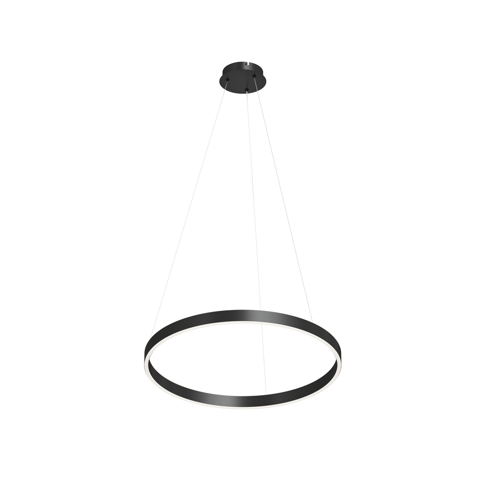 Светильник подвесной RAYDIA, 40 Вт, 3000–4000К, ?600?1500 мм, металл+акрил, черный, свет вверх/вниз