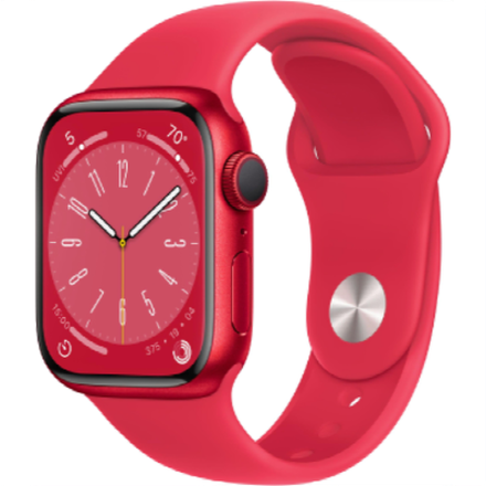 Apple Watch Series 8 (GPS) 41mm (PRODUCT)RED Aluminum Case with Red Sport Band