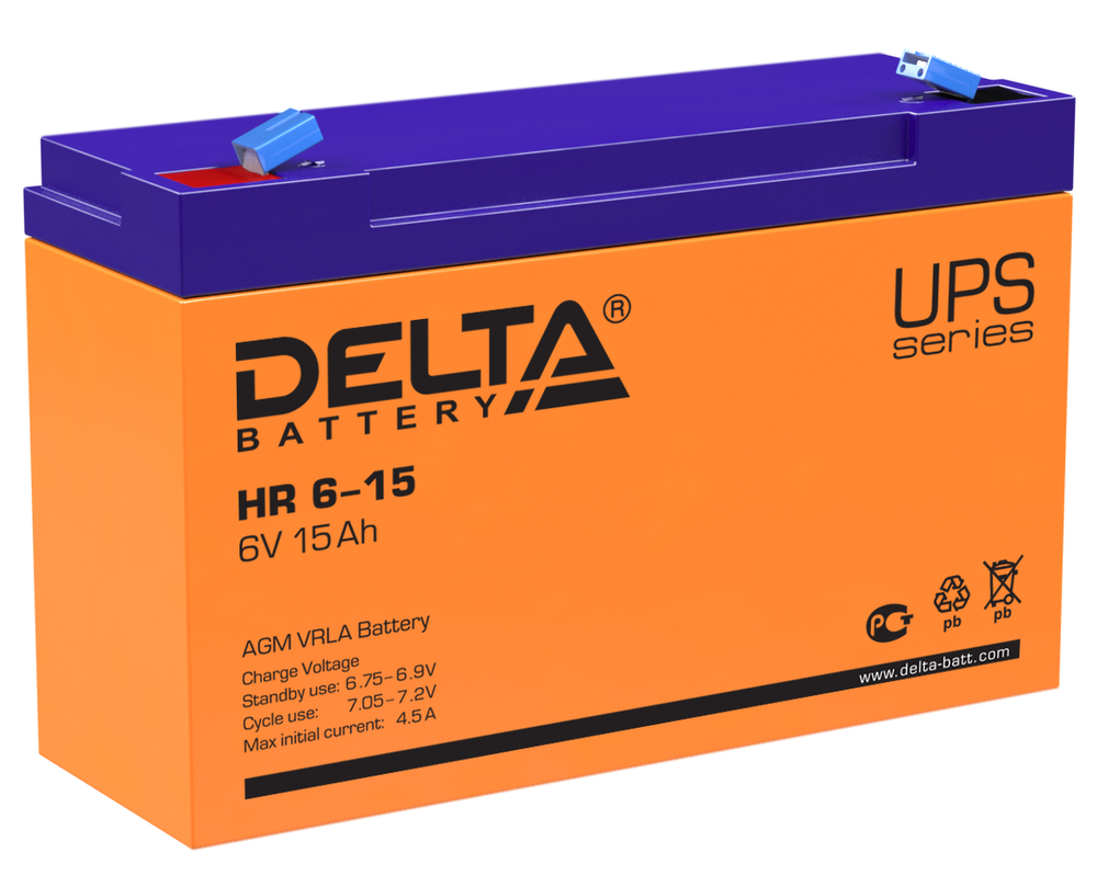 Батарея  Delta HR 6-15