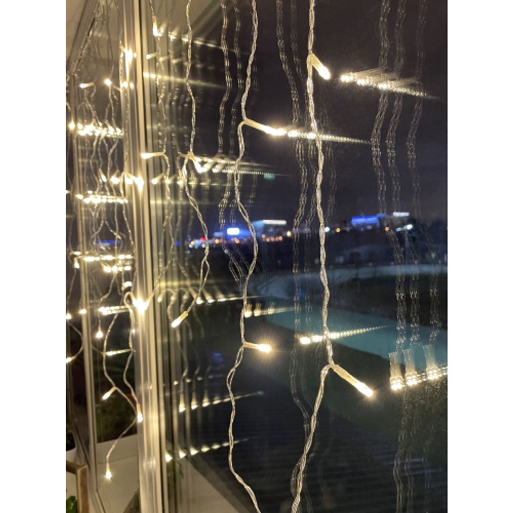 ENOB-2B ЭРА Гирлянда LED Бахрома 2м*1м теплый свет, 24V, IP44