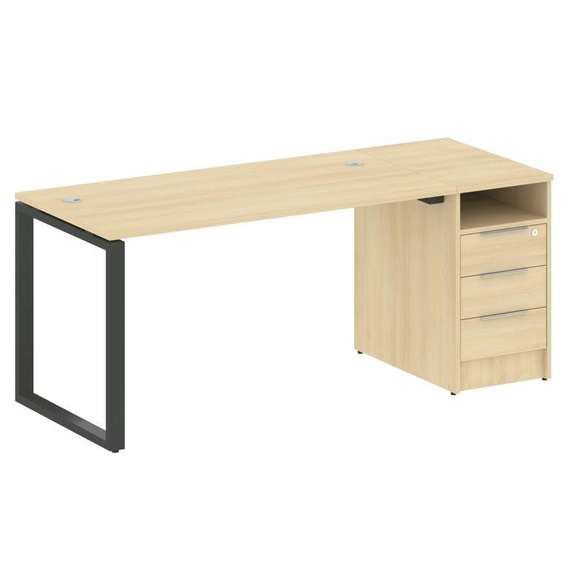 Метал Систем Рабочая станция с тумбой на О-образном м/к БО.РС-СТП-1.3