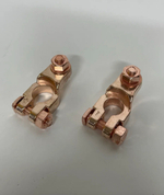 Клеммы АКБ с медным напылением и болтовым соединением провода, усиленные, Медник (2 шт. / в комплекте)