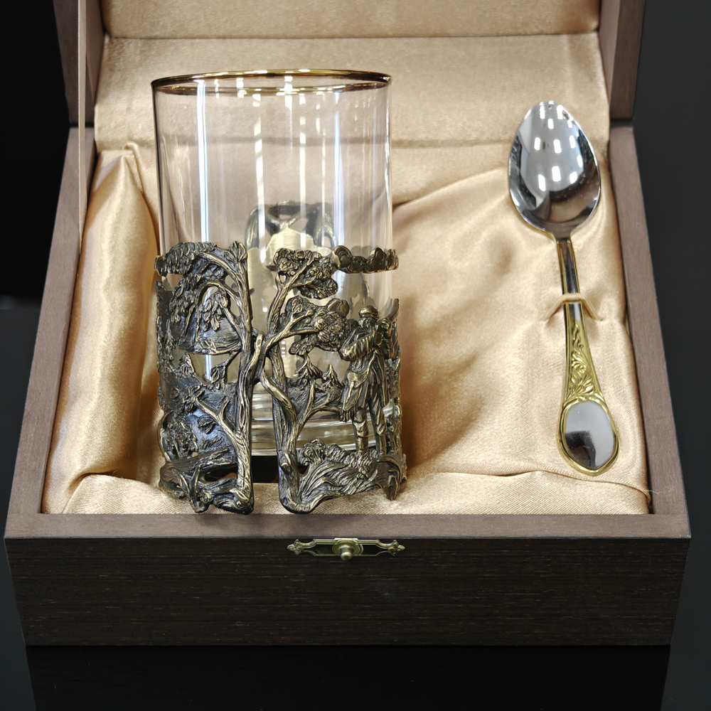 Чайный набор "Охотник" с ложечкой