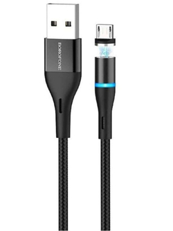 Магнитный кабель BU16 Micro-usb с коннектором micro  в комплекте / магнитная зарядка на микро