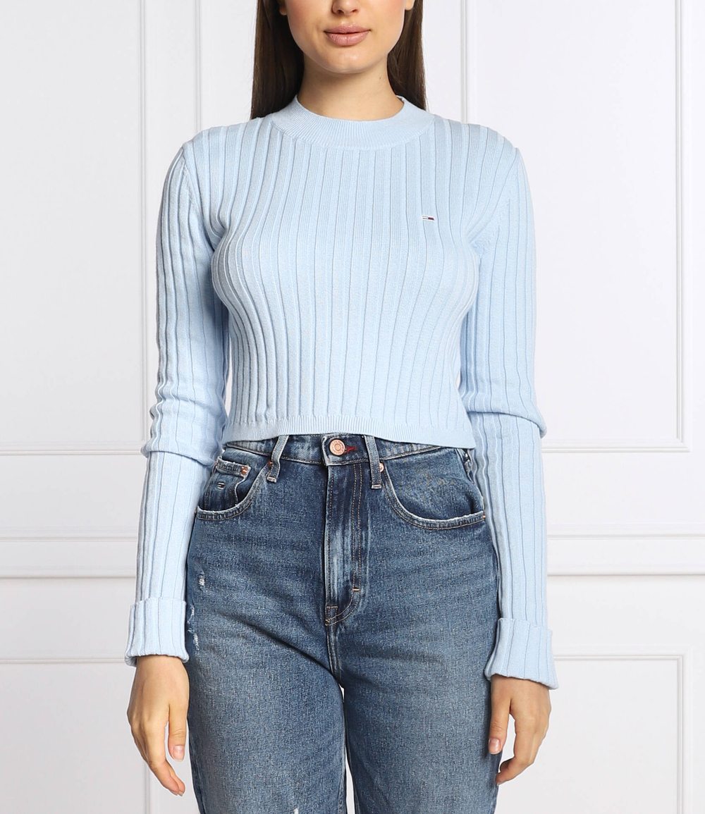 свитер Tommy Jeans - голубой(DW0DW13587)