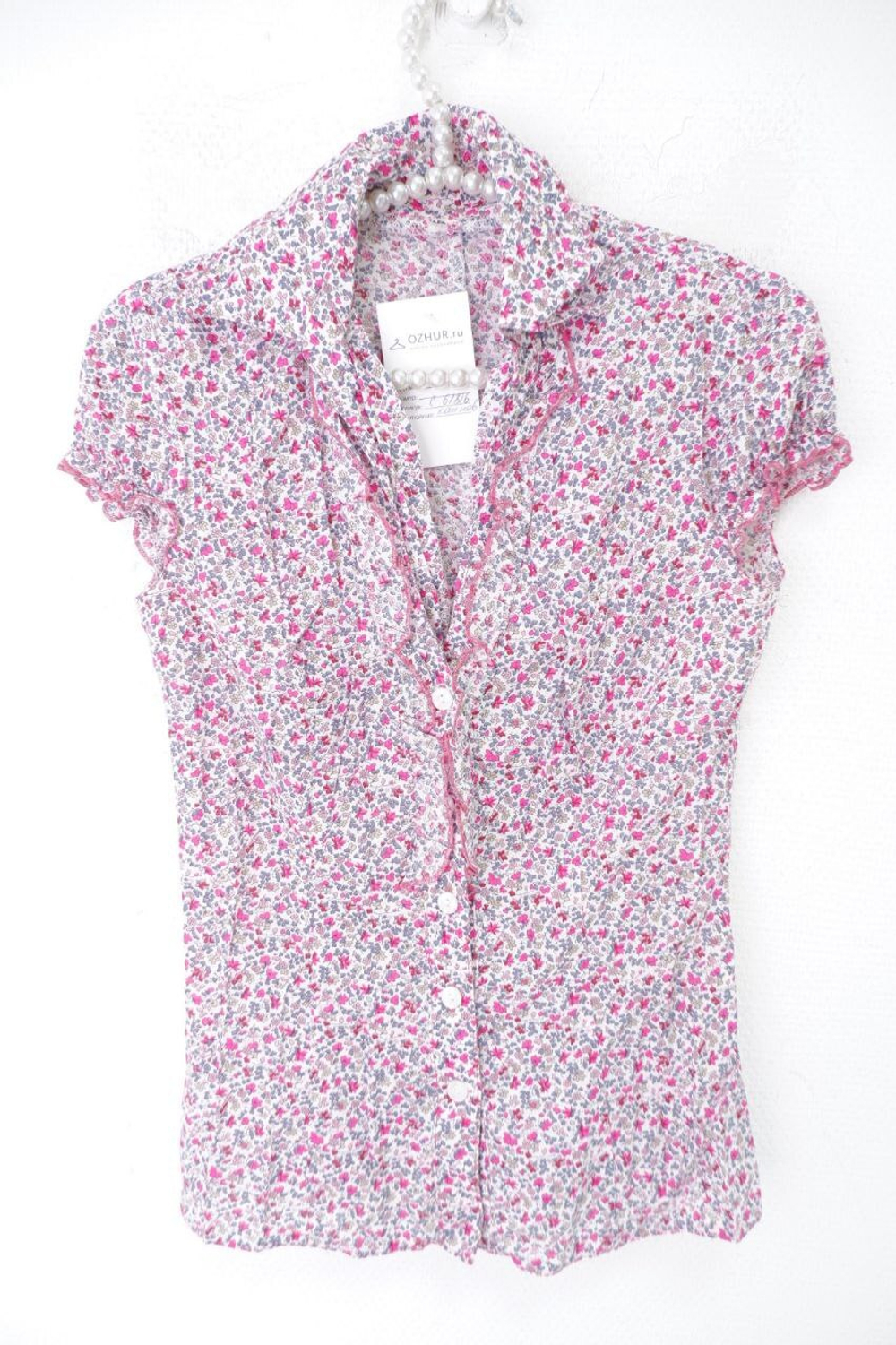 Рубашка с коротким рукавом летняя 42 размер