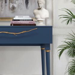 Консоль Арт Колор matte Классик Голд Королевский синий матовый