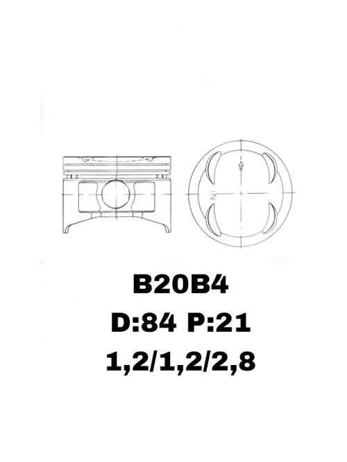ПОРШНЯ B20B4 -99