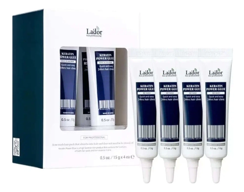 Lador Сыворотка с кератином для секущихся кончиков - Keratin power glue, 4шт*15г