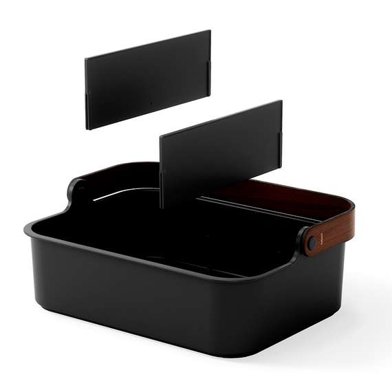 Органайзер bellwood, 37х27 см, черный/орех