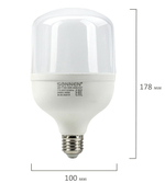 Лампа светодиодная SONNEN, 30 (250) Вт, цоколь Е27, цилиндр, нейтральный белый, 30000 ч, LED Т100-30W-4000-E27, 454923ОЗ