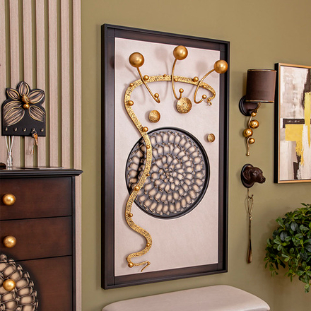 Вешалка настенная Heri 1 Каштан Амбер Бронза