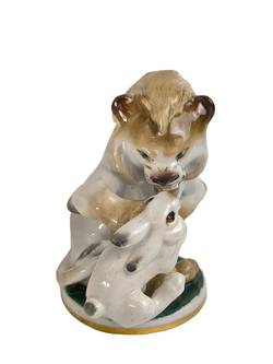 Фарфоровая статуэтка "Заяц во хмелю" ЛФЗ