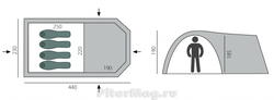 Кемпинговая палатка BTrace Osprey 4 [T0287]