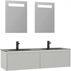 Тумба с раковиной Orka Lisbon 130 5001441 подвесная Кашемировая матовая