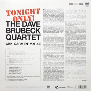 The Dave Brubeck Quartet With Carmen McRae / Tonight Only! (LP)