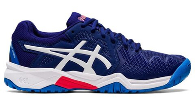 детские Кроссовки теннисные Asics Gel-Resolution 8 GS - dive blue/white