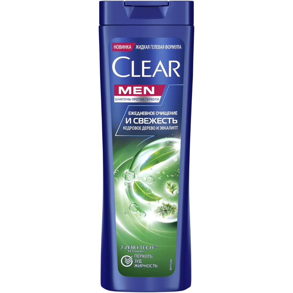 Шампунь Clear Men Кедровое дерево и эвкалипт 380 мл