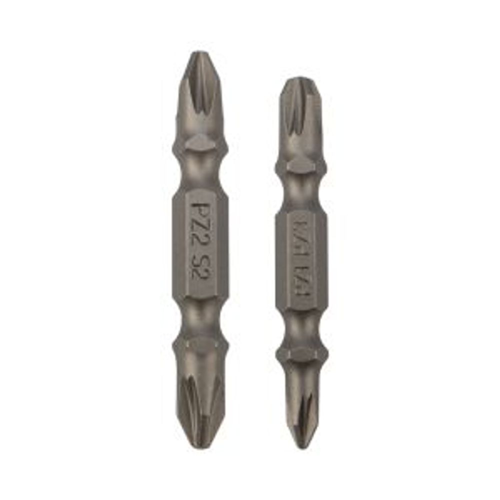 Мини-набор бит двухсторонних PZ2xPZ2, PZ1xPZ3-50 мм (2 биты на блистере) KRANZ