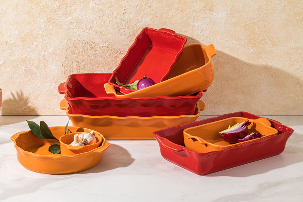 Форма для запекания 36,5х20 Esprit de cuisine Festonne оранжевая